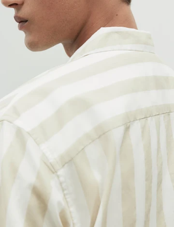 Camasa H&M, alb/bej