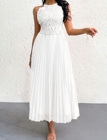 Rochie medie SHEIN, alb