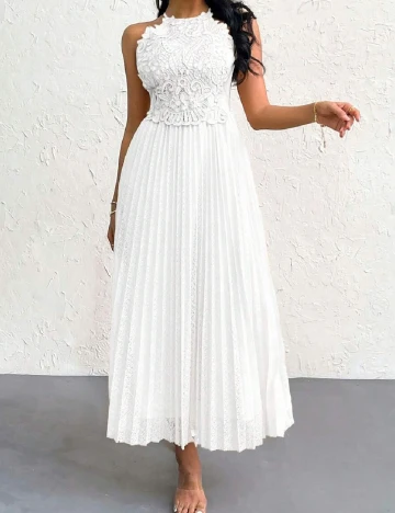 Rochie medie SHEIN, alb