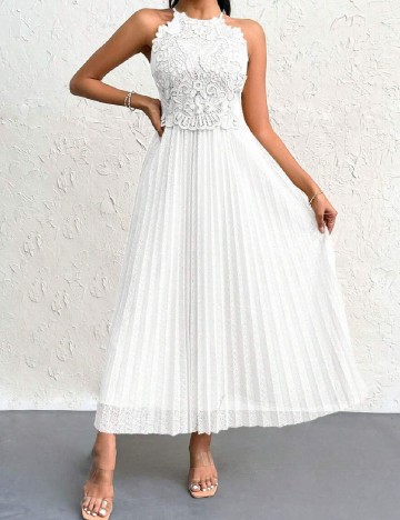 Rochie medie SHEIN, alb