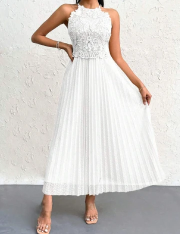 Rochie medie SHEIN, alb