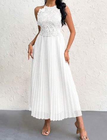 Rochie medie SHEIN, alb