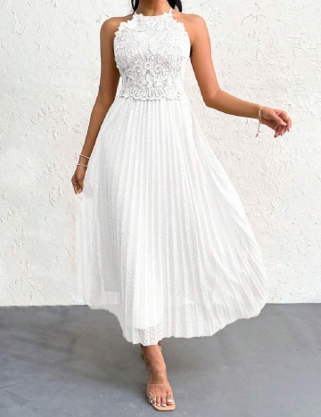 Rochie medie SHEIN, alb