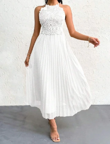 Rochie medie SHEIN, alb