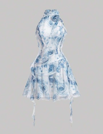 Rochie scurta SHEIN, albastru