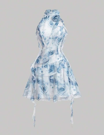 Rochie scurta SHEIN, albastru