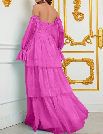 Rochie lunga Faeriesty, roz