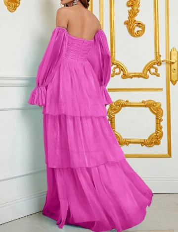 Rochie lunga Faeriesty, roz