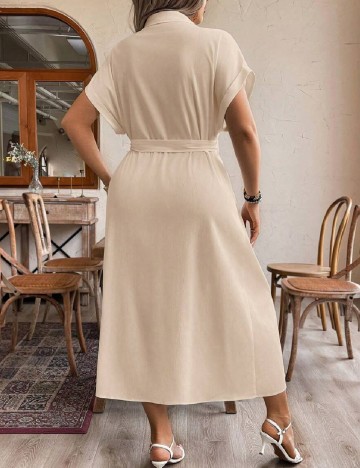 Rochie medie SHEIN CURVE, crem