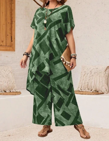 Compleu SHEIN CURVE, verde