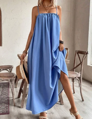 Rochie lunga SHEIN, albastru Albastru