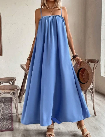 Rochie lunga SHEIN, albastru Albastru