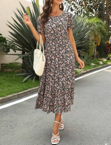 Rochie medie SHEIN, floral print