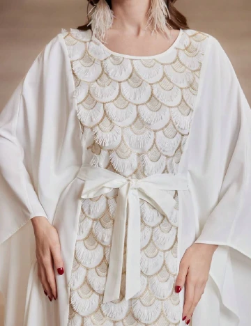 Rochie lunga SHEIN, alb Alb