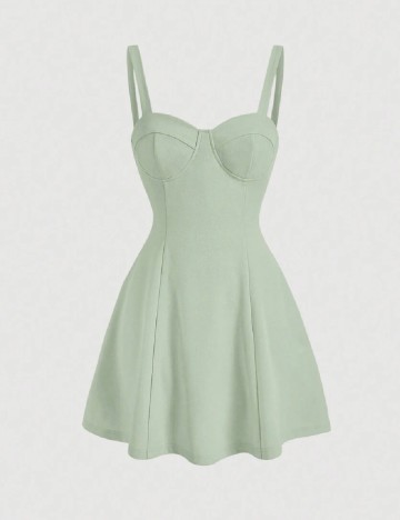 Rochie scurta SHEIN, verde
