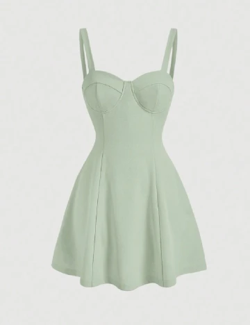 Rochie scurta SHEIN, verde