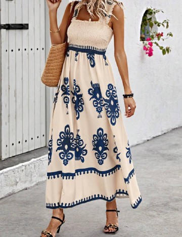 Rochie lunga SHEIN, crem