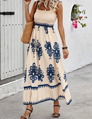 Rochie lunga SHEIN, crem