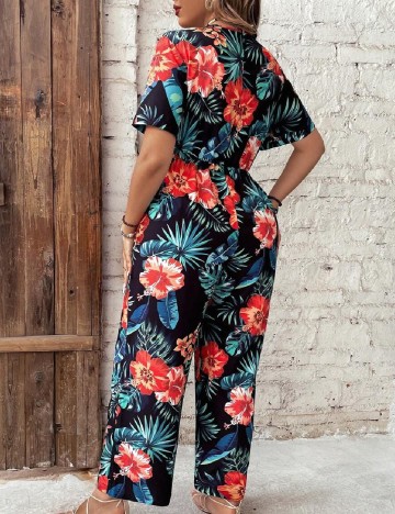 Salopeta SHEIN CURVE, floral print