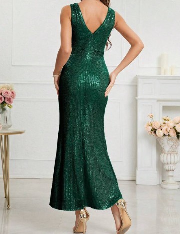 Rochie medie UNITHORSE, verde