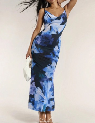 Rochie lunga SHEIN, albastru