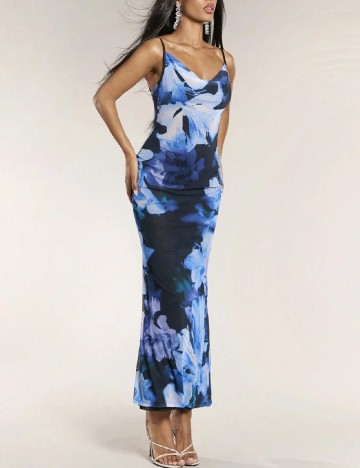 Rochie lunga SHEIN, albastru