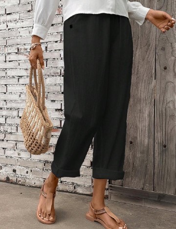 Pantaloni SHEIN, negru