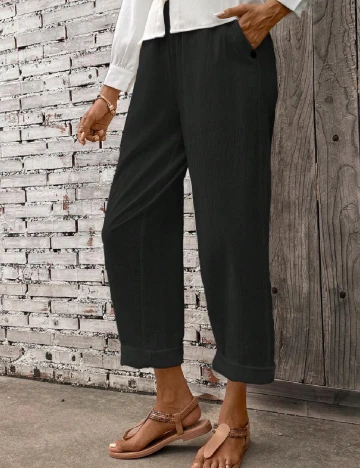 Pantaloni SHEIN, negru