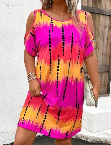 
						Rochie scurta SHEIN CURVE, mix culori