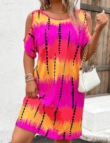 Rochie scurta SHEIN CURVE, mix culori