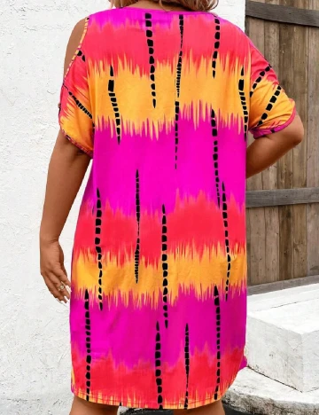 Rochie scurta SHEIN CURVE, mix culori