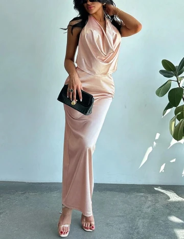 Rochie lunga SHEIN, crem