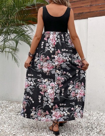Rochie lunga SHEIN Maternity, negru