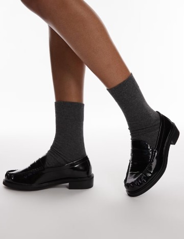 Mocasini Top Shop, negru
