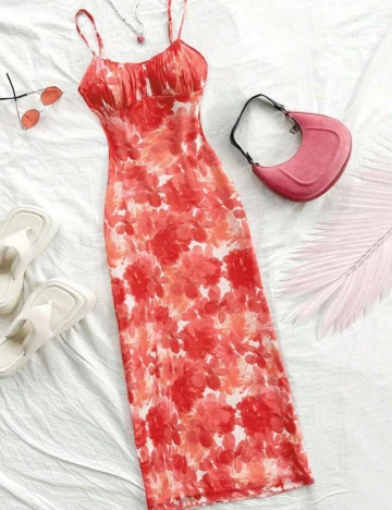 Rochie medie SHEIN, floral print