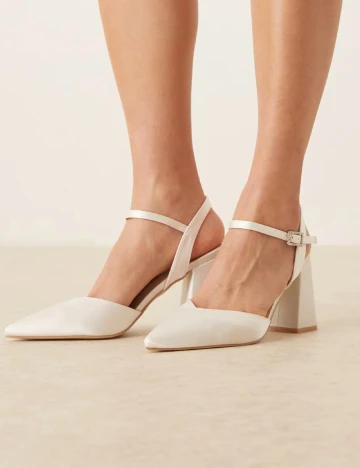 Pantofi Be Mine, alb Alb
