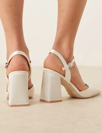 Pantofi Be Mine, alb Alb