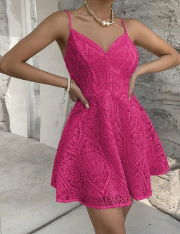 Rochie scurta SHEIN, roz