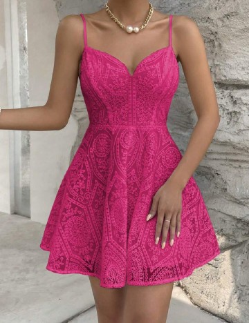 Rochie scurta SHEIN, roz