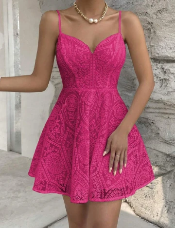 Rochie scurta SHEIN, roz