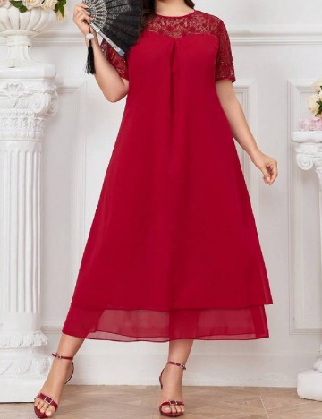 
						Rochie medie SHEIN CURVE, rosu