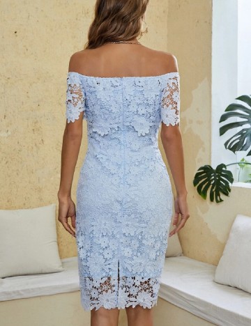 Rochie scurta Eilly Bazar, bleu