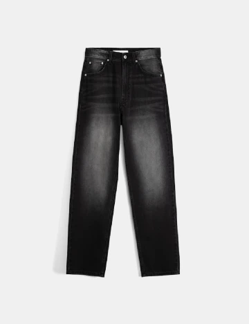 Blugi Bershka, gri inchis