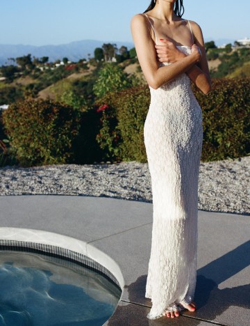 Rochie lunga Zara, alb