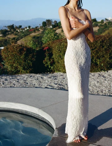 Rochie lunga Zara, alb