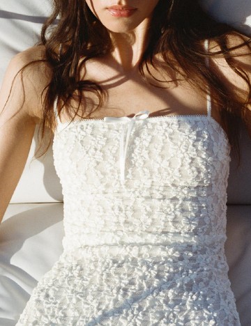 Rochie lunga Zara, alb