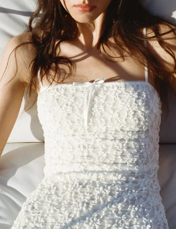 Rochie lunga Zara, alb