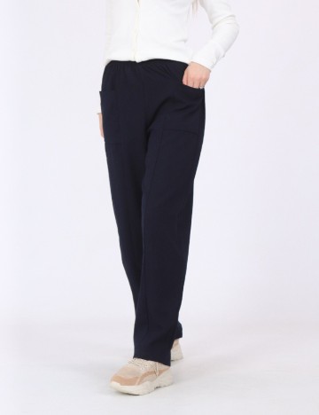 Pantaloni SHEIN, bleumarin inchis