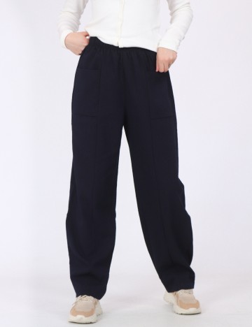 Pantaloni SHEIN, bleumarin inchis