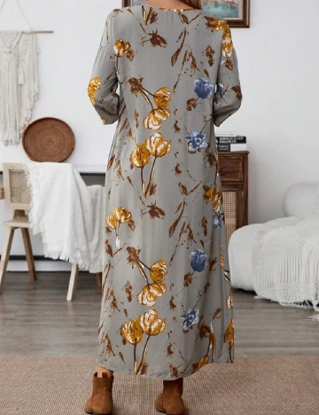 Rochie medie Emery Rose, gri